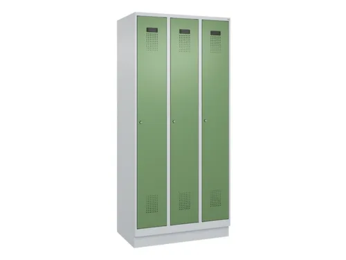 locker,HxBxD 1950x900x500mm,3vak,vak B 300mm,cil.-slot,sokkel