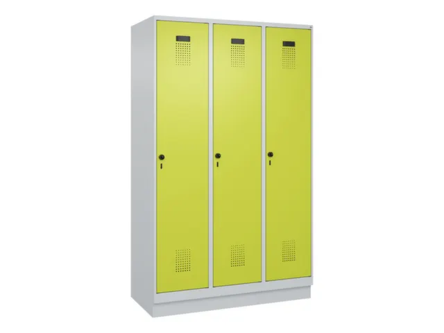 locker voor scheiding van kleding,HxBxD 1950x1200x500mm,3vak