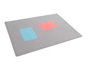 Schrijfonderlegger 650x500 mm met transparante cover PP Grijs - 2