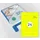 Etiket Rillprint 70x37mm fluorgeel 2400 etiketten