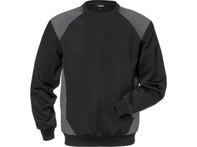 Fristads 131763-996 sweater, zwart/grijs, maat 4XL, per stuk
