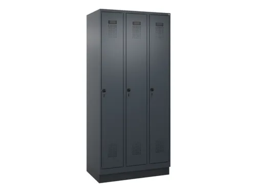 locker voor scheiding van kleding,HxBxD 1950x900x500mm,3vak
