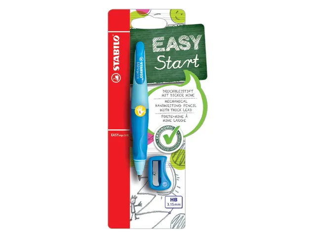 Vulpotlood Stabilo Easyergo 3.15 Links Lblauw/dblauw