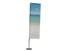 Beach Flag Alu Square 240cm excl. voet 25mm Rotator