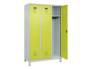 locker,HxBxD 1950x1200x500mm,3vak,vak B 400mm,cil.-slot,voeten - 2