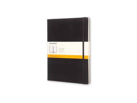 Notitieboek Moleskine XL 190x250mm lijn hard cover zwart