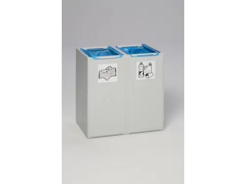 Afvalverzamelaar 2-Voudig Moduul Hxbxd 570x505x405mm 40 Liter Grijs