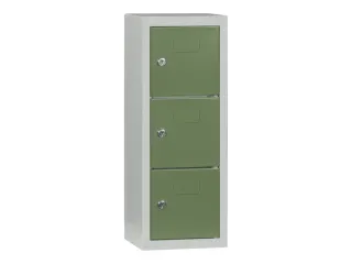 lockerkast,HxBxD 598x225x200mm,cil.-slot,sokkel,RAL7035,front RAL6011 - 2