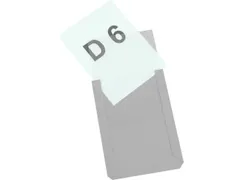 zichtpaneel,DIN A6,staand,transparant,achterzijde magnetisch