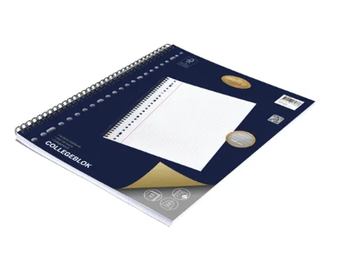Collegeblok Multo A4 ruit 5mm 23gaats 160pagina's 90gram