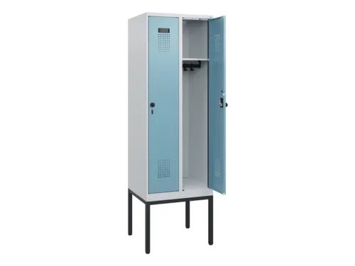 schoollocker,HxBxD 1950x600x500mm,2vak,vak B 300mm,draaigrendel
