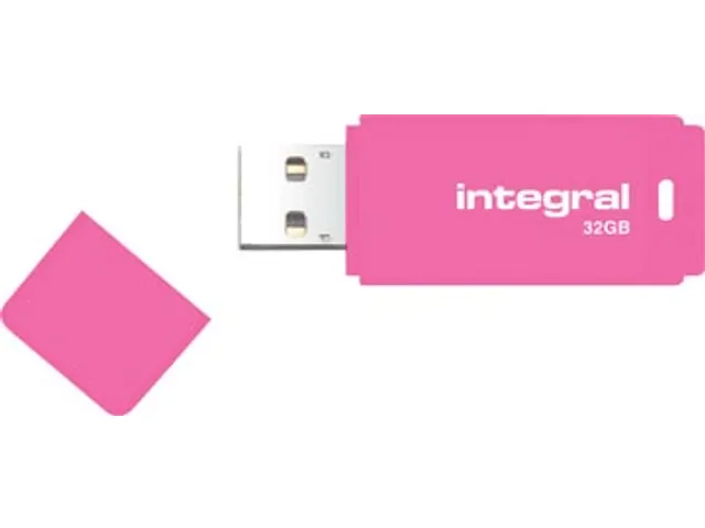 Neon USB 2.0 stick, 32 GB, roze
