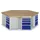 Werkbank 840x2700x2340mm Beukenhouten Plaat 6 Kastblokken 30laden