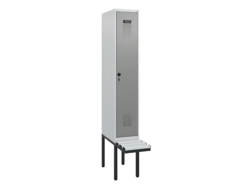 locker met bank,HxBxD 1950x300x815mm,1vak,vak B 300mm,draaigrendel