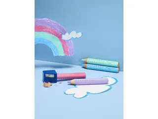 Kleurpotlood Faber-Castell Grippy XXL Jumbo kartonetui 4 stuks pastel - 4