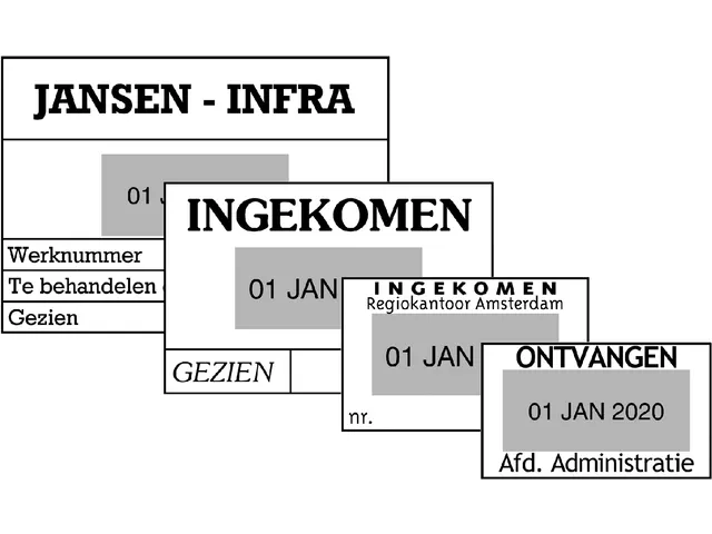 Woord-datumstempel Colop 2660 +bon 36x56 7regels zwart