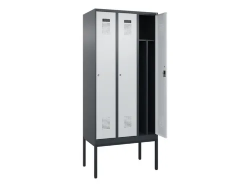 locker voor scheiding van kleding,HxBxD 2120x900x500mm,3vak