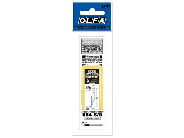 Reservemes Olfa KB4-S blister à 5 stuks