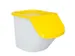 ingrediëntendispenser,HxBxD 450x430x610mm,40l,PP,bak/deksel wit/geel