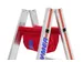Sac à outils,p. échelle en alu et bois,coton,rouge