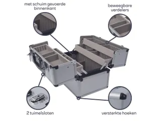 Aluminium Gereedschapskoffer 360X220X250Mm 19.8 Liter - 6