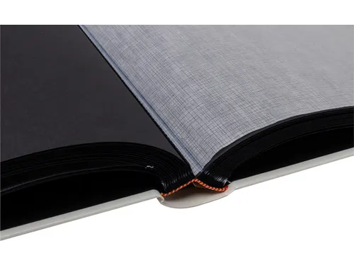 Fotoalbum Exacompta 29x32cm 60 zwarte pagina's Néo Déco wit