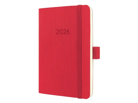 Weekagenda Conceptum A6 2026 (NL/FR/EN/DU) red Softcover