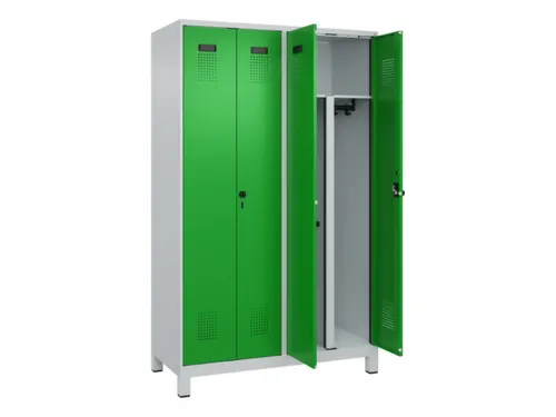 PBM-locker,HxBxD 1950x1200x500mm,4vak,vak B 300mm,draaigrendel
