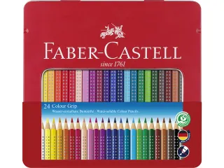 Kleurpotlood Faber-Castell Grip 2001 metalen etui a 24 stuks - 1