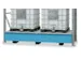 Bac de rétention fixe acier HxlxP 535x2180x1300mm stockage de cubitai