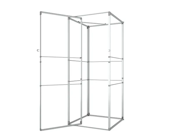 FlexFrame Opbergruimteset beurswand 98x250cm Zilver frame