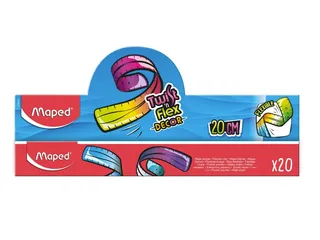 Liniaal Maped Twist 'n Flex Decor Animals 20cm display à 20 stuks ass - 2