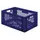 Euronorm-stapelbak 51l 270x600x400mm Wanden/bodem Opengewerkt Blauw