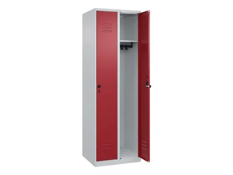 locker,HxBxD 1850x600x500mm,2vak,vak B 300mm,draaigrendel