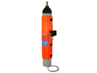 Verwarmingsmantel,V. Gasfles,Buiten Glasvezel/Silicone,Oranje - 1