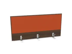opzetpaneel bureau aanbouw achter NV bruin hickory oranje 1200mm