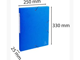 Elastobox Exacompta A4 25mm 600gr assorti karton - 4