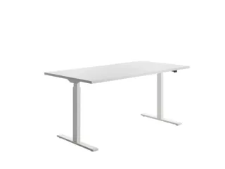 Elektrisch ihv bureau,HxBxD 700-1200x1600x800mm,blad wit,T-voet wit - 3