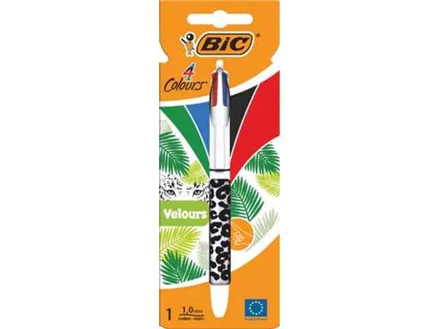 balpen 4 Colours Velours, op blister