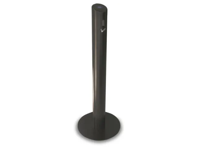 Cendrier sur pied aluminium HxØ 1041x100mm forme de colonne sur pied