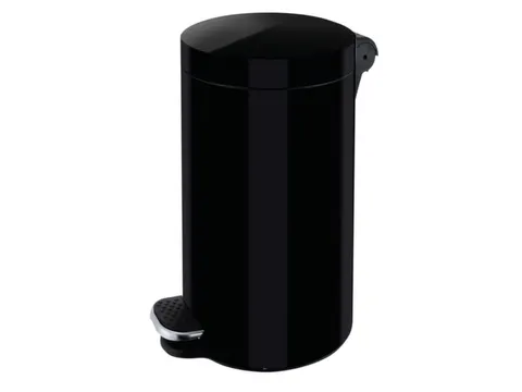 pedaalemmer,30l,HxØ 650x300mm,binnenbak kunststof,romp staal zwart