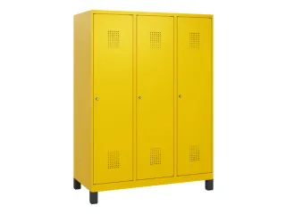 schoollocker,HxBxD 1630x1200x500mm,3vak,vak B 400mm,cil.-slot,voeten - 2