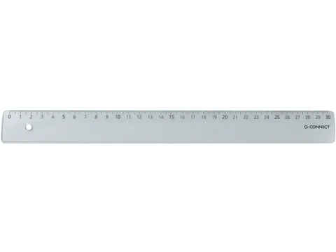 Liniaal 30 Cm Kunststof Transparant