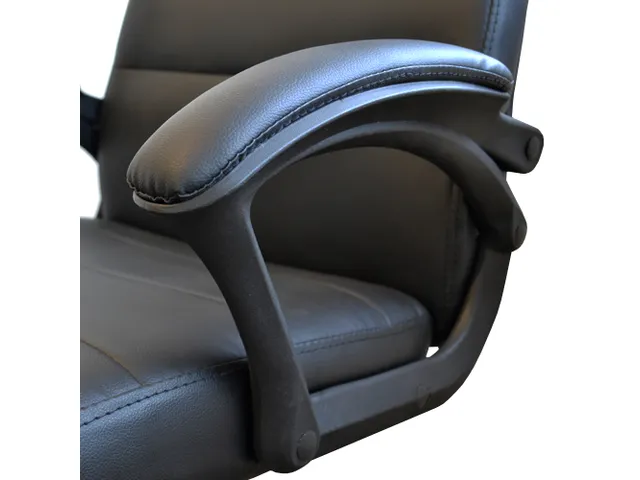 Bureaustoel Premium PU Kunstleer Zwart