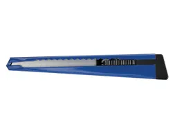 Snijmes Westcott Office 9mm met schuifsluiting en metalen houder blauw