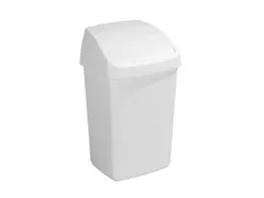 Afvalbak Delta swingdeksel 25 Liter Wit