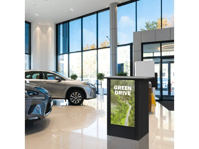 Digital Counter Futuro met 32 inch Samsung scherm Portret Zwart