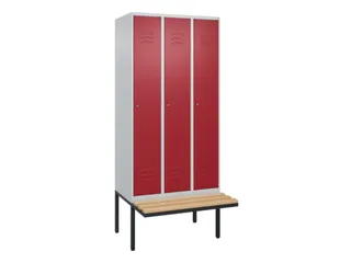 locker voor scheiding van kleding,HxBxD 2120x900x815mm,3vak - 1