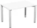 vergadertafel,HxBxD 720x1200x800mm,rechthoekig,4voeten RAL9006