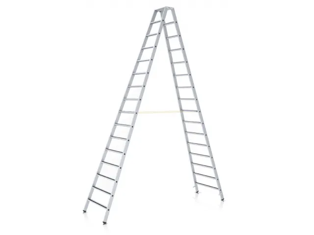 veiligheidsladder,beide zijden,2x7treden m. R13-laag,balk L 1,98m